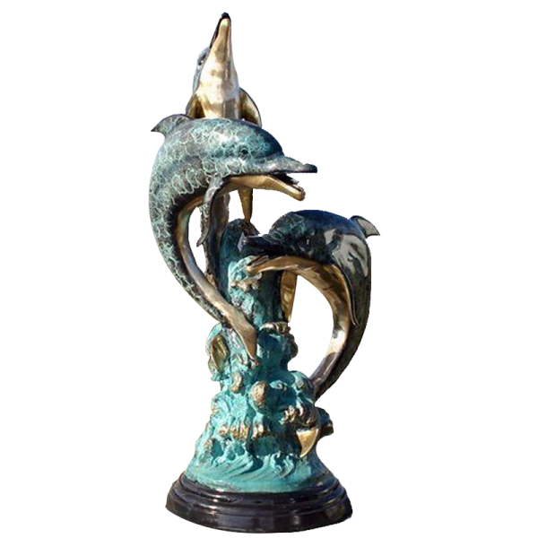 Three Jumping Dolphins Fountain
