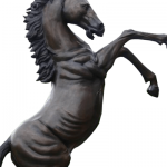 Bronze Rearing Horse